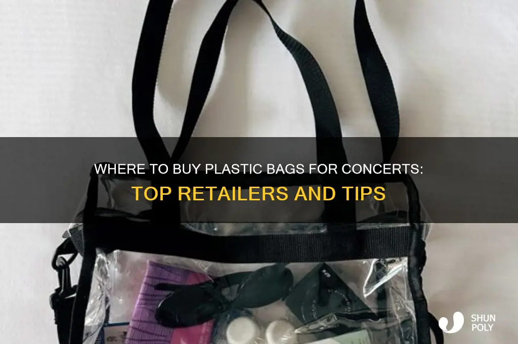 where can i buy plastic bags for concerts