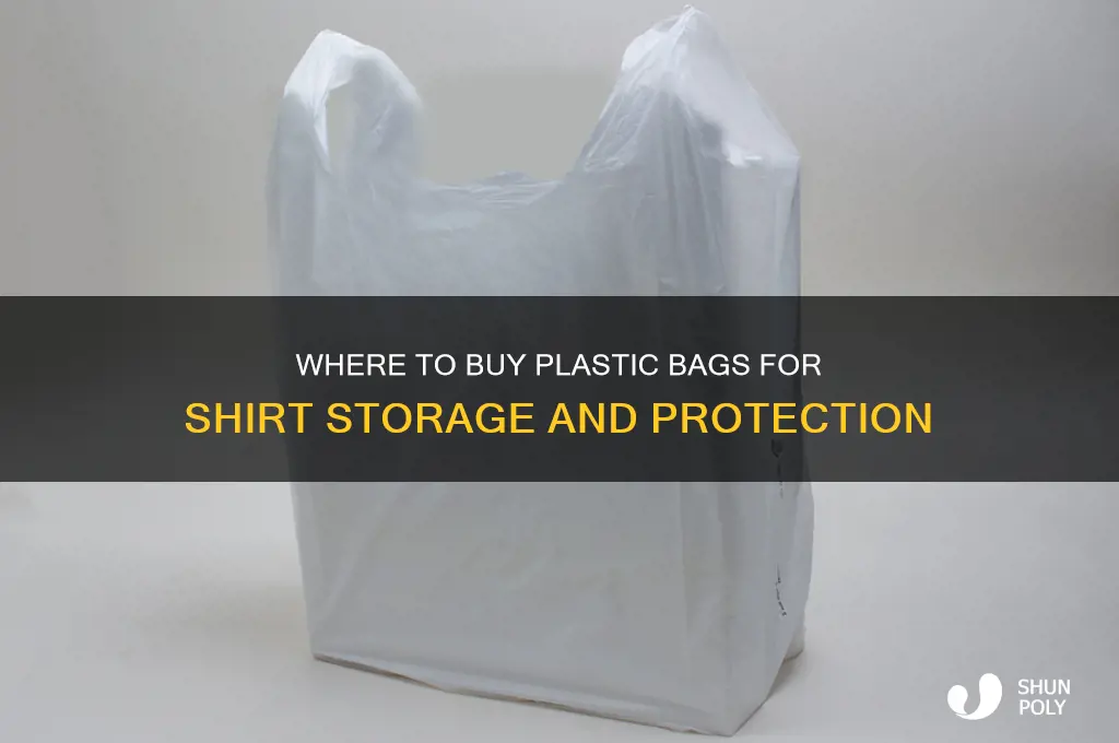 where can i buy plastic bags for shirts