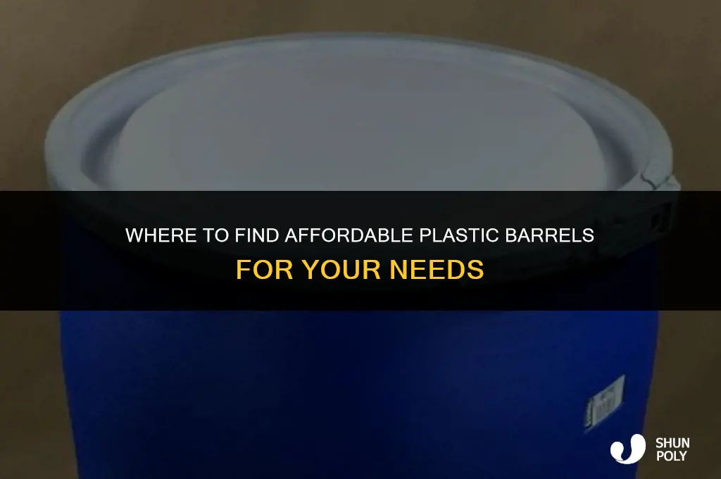 where can i buy plastic barrels