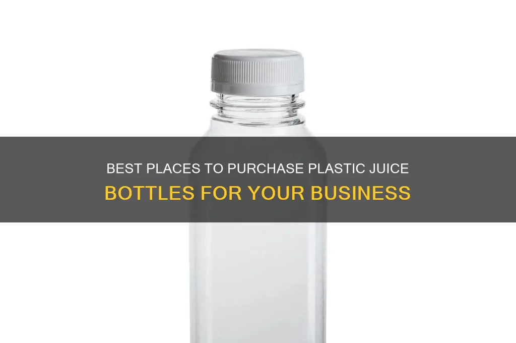 where can i buy plastic bottles for juice
