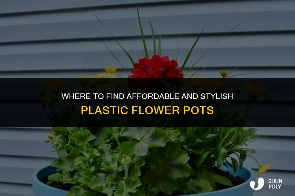 where can i buy plastic flower pots