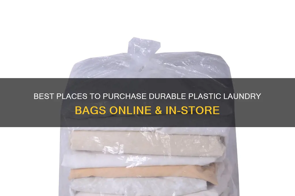 where can i buy plastic laundry bags