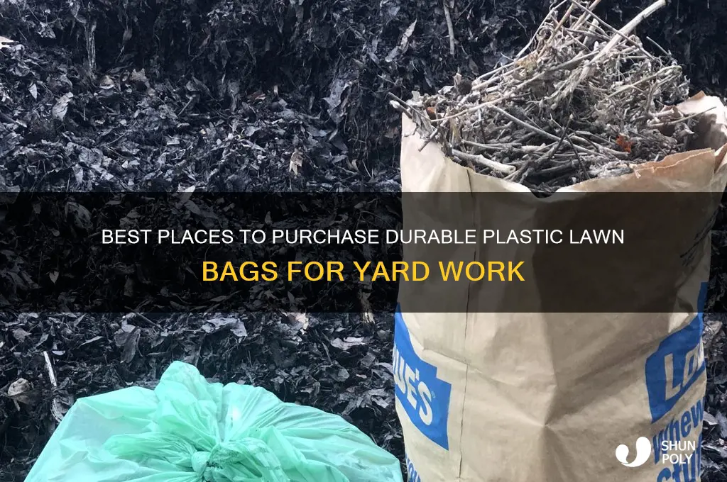 where can i buy plastic lawn bags