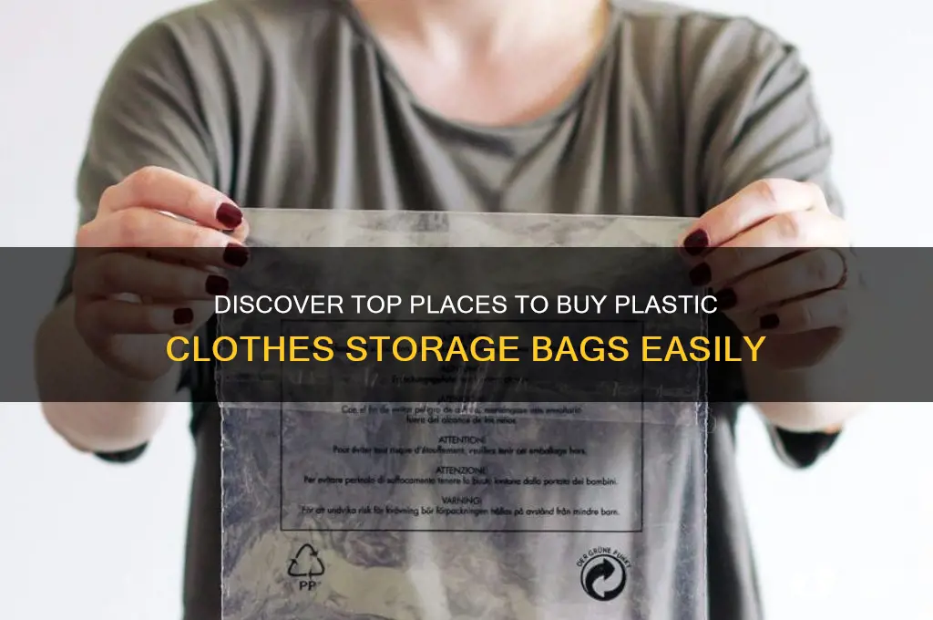 where can i find plastic clothes storage bags