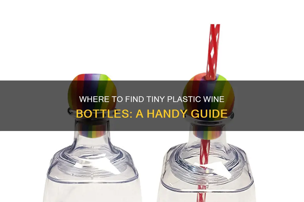 where can i find those tiny plastic wine bottles