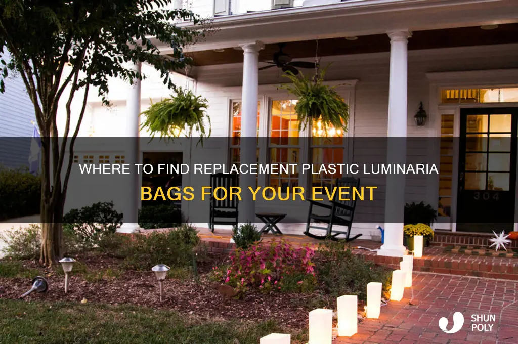 where can i get replacement plastic luminaria bags