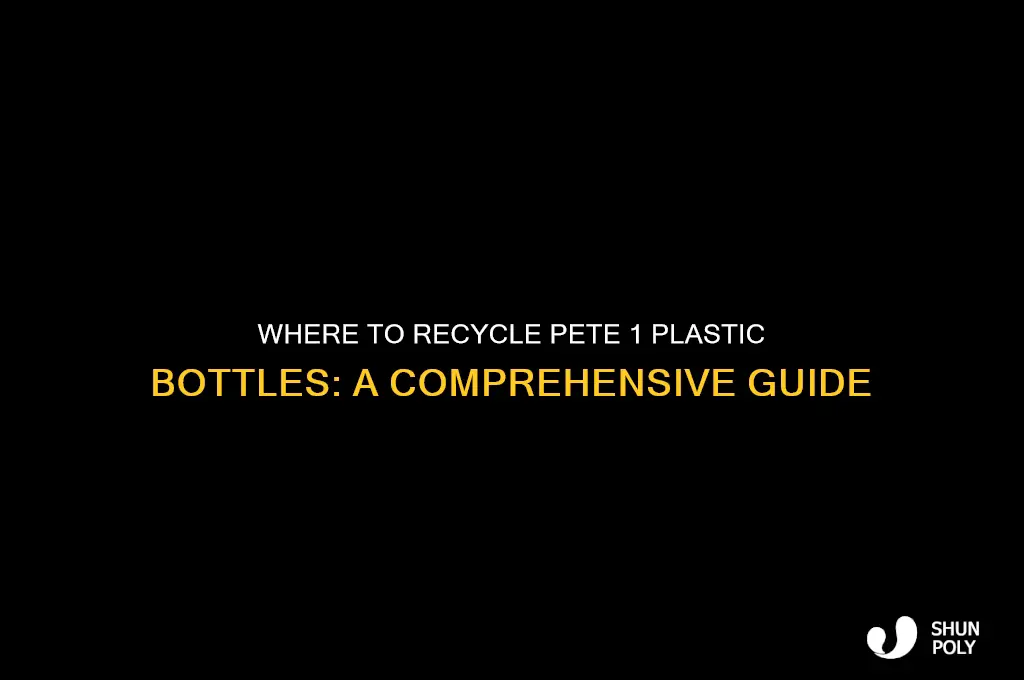 where can i recycle plastic bottles pete 1