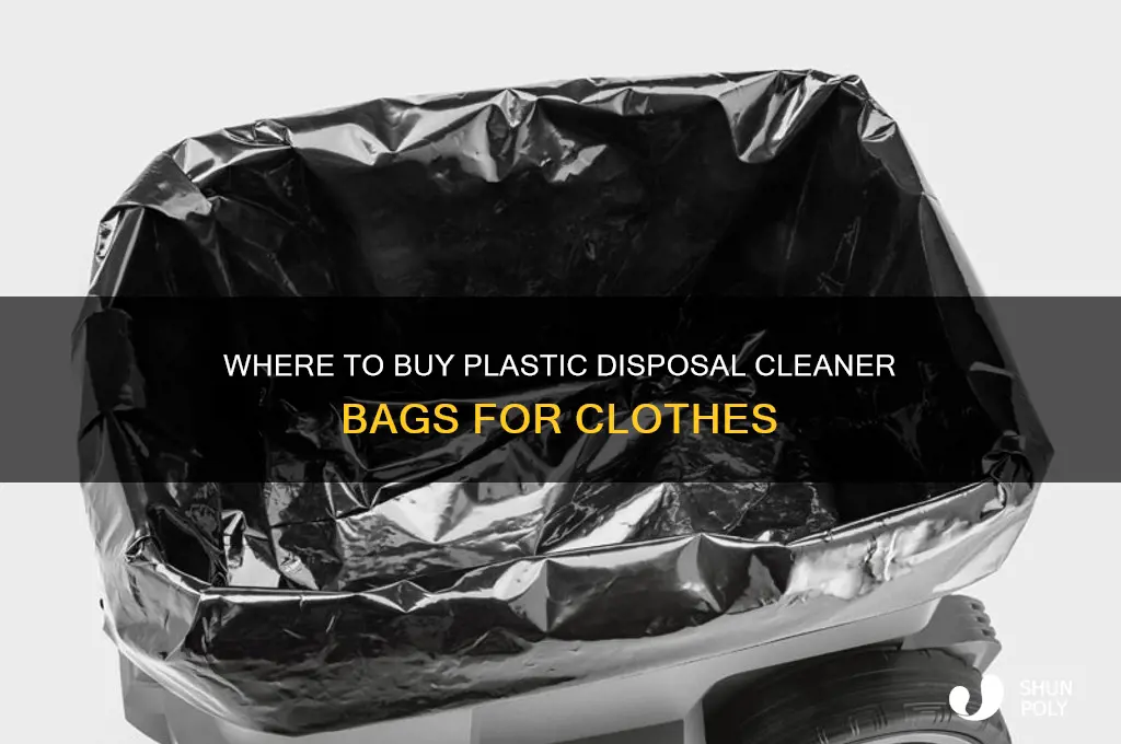 where can you buy plastic disposal cleaner bags for clothes