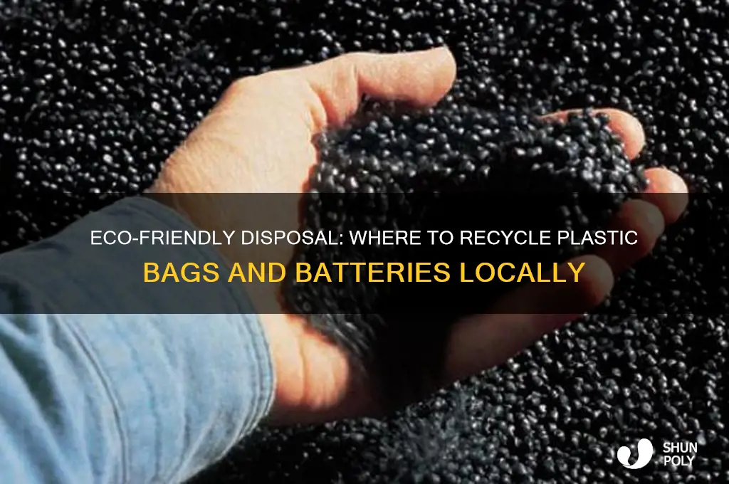 where can you recycle plastic bags and batteries at