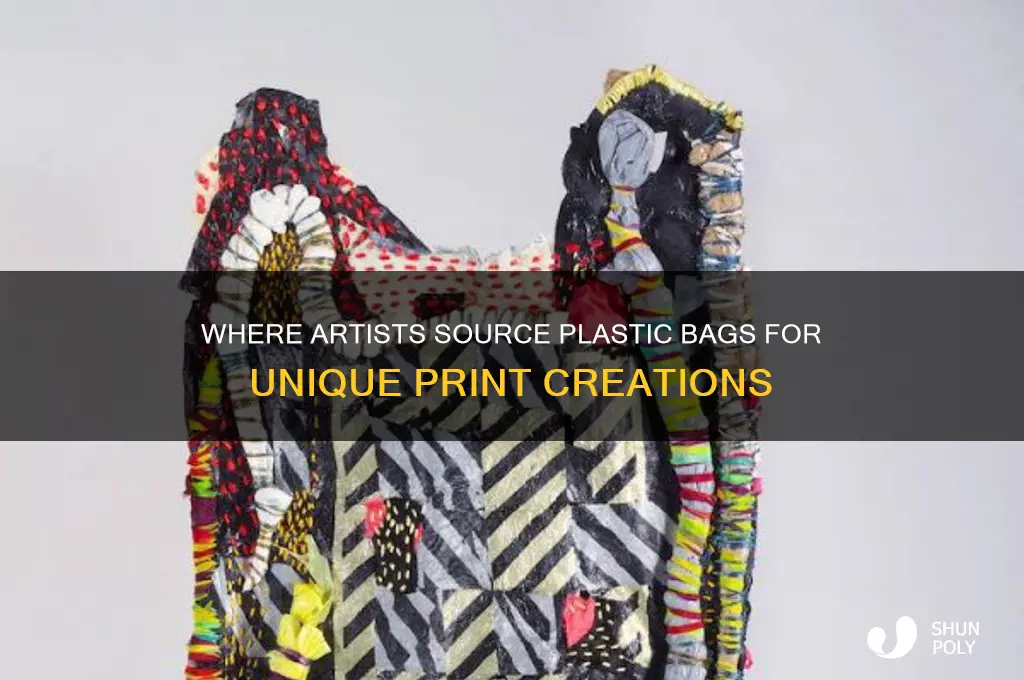 where do artists get plastic bags for prints