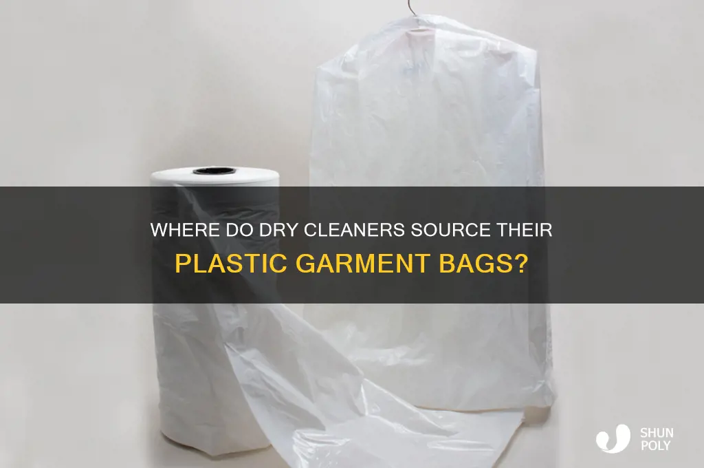 where do dry cleaners buy their plastic garment bags