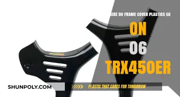 Where Do Frame Cover Plastics Go on 06 TRX450ER?
