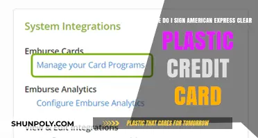 Where to Sign Your American Express Clear Plastic Credit Card