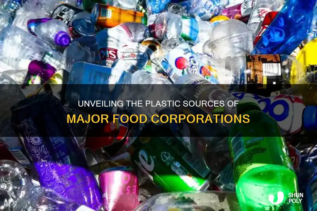 where do major food corporations get its plastic