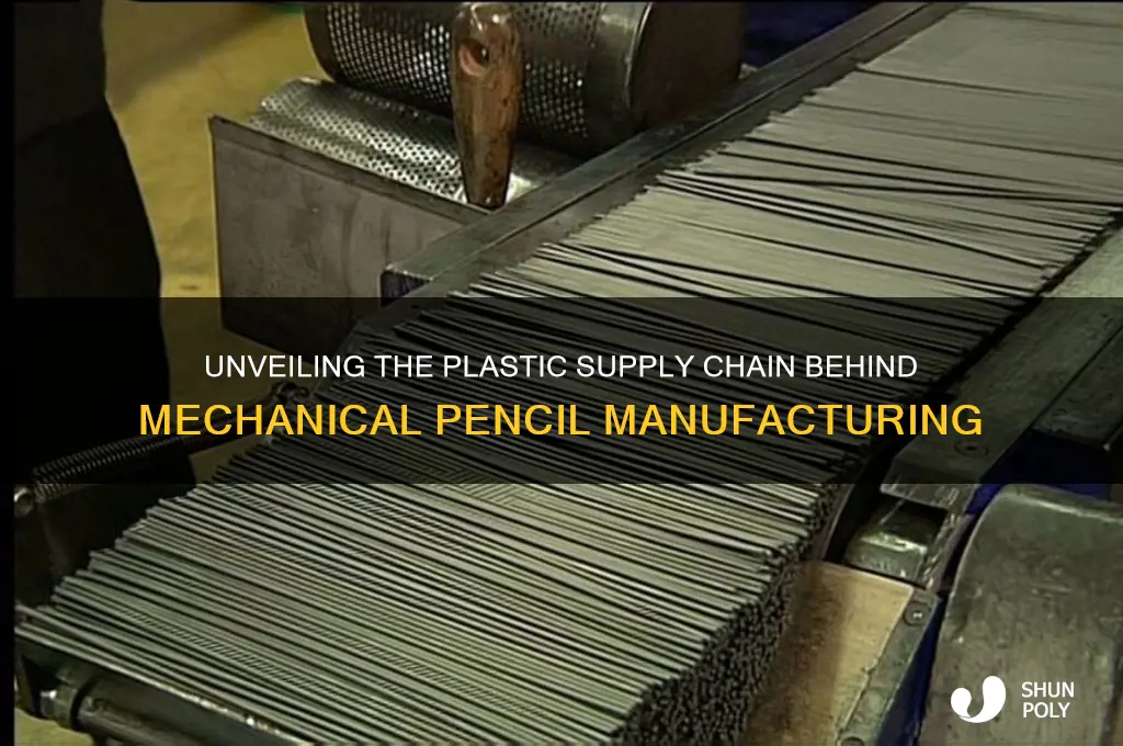 where do mechanical pencil companies get their plastic from