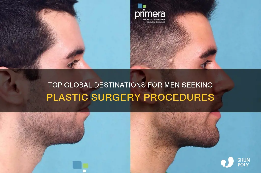 where do most men get plastic surgery