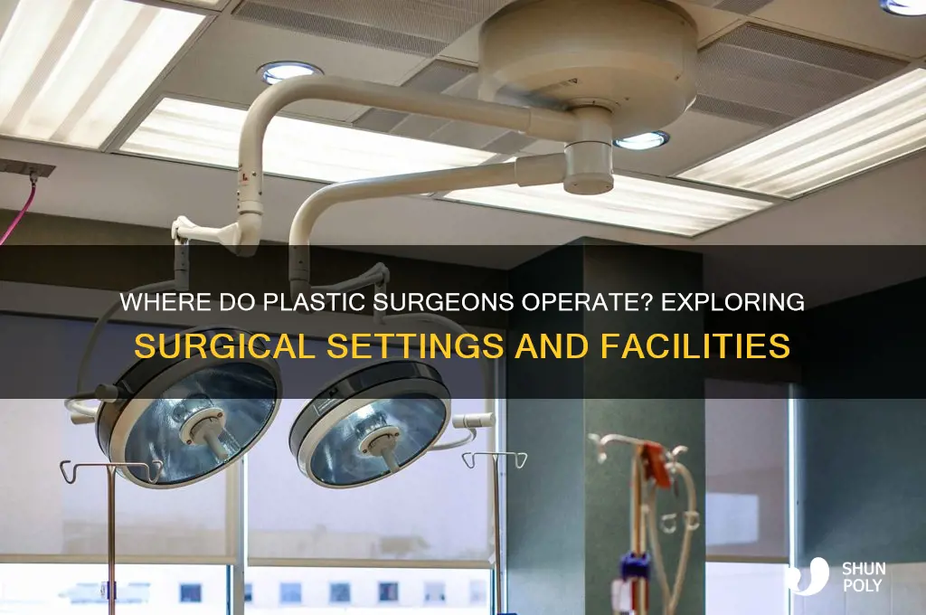 where do plastic surgeons operate on