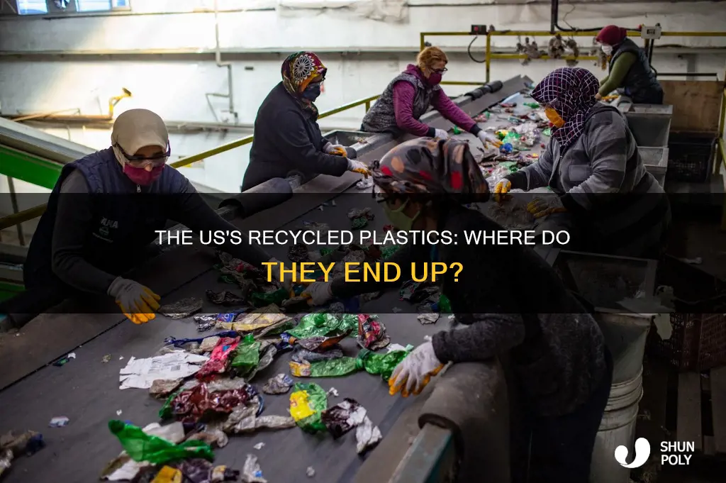 where do usa recylcled plastics go