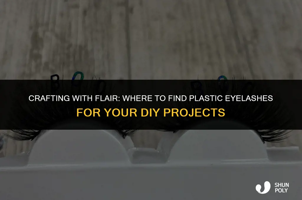 where do you find plastic eyelashes for crafts
