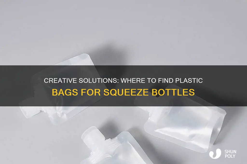 where do you get plastic bags to line squeeze bottles