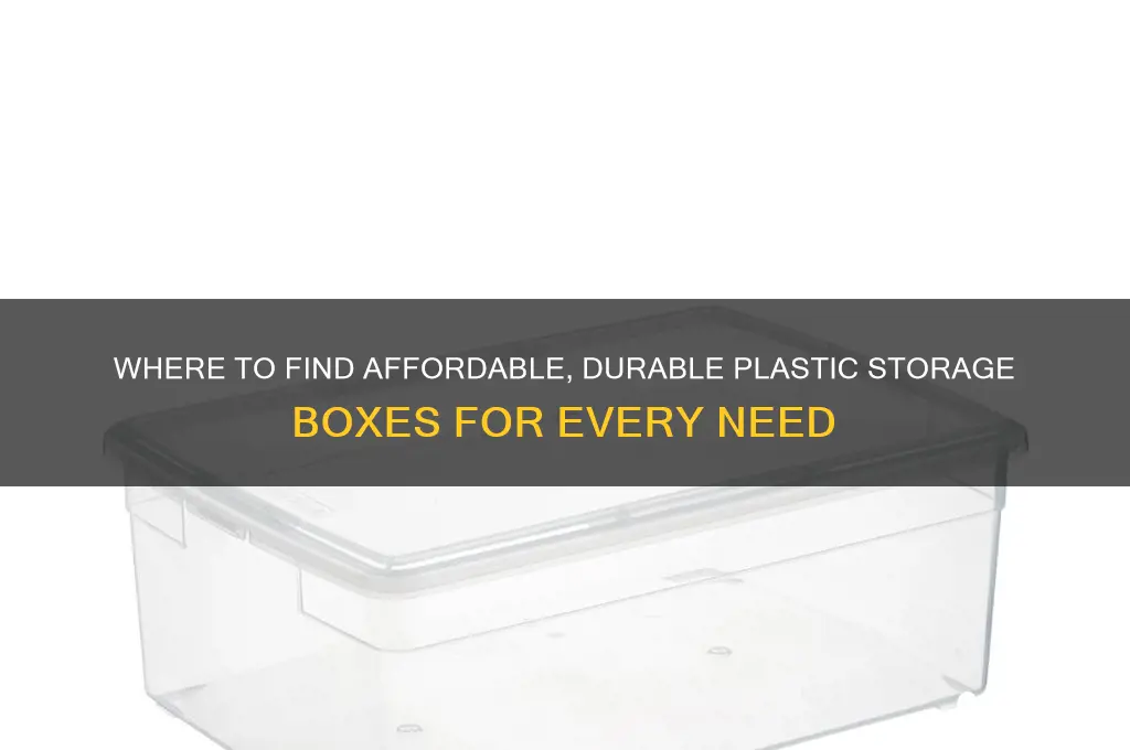 where do you get plastic storage boxes