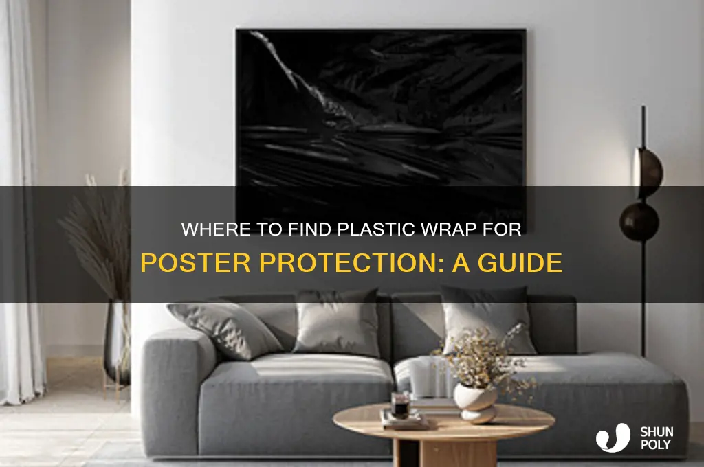 where do you get the plastic wrap on posters