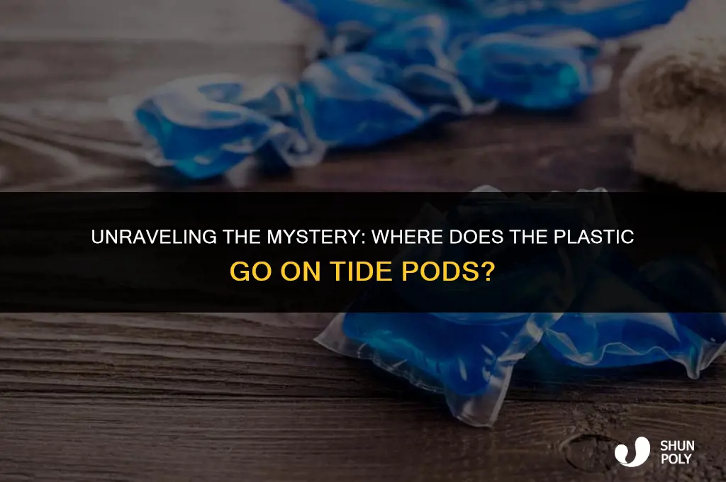 where does the plastic go on tide pods