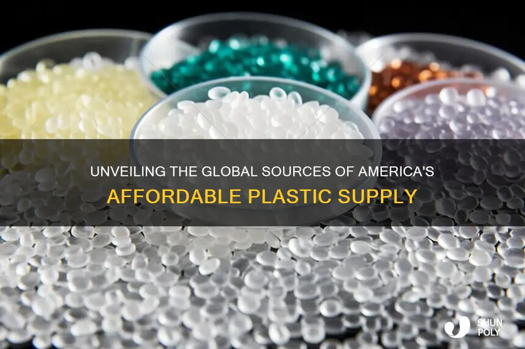 where does the united states get its cheap plastic from