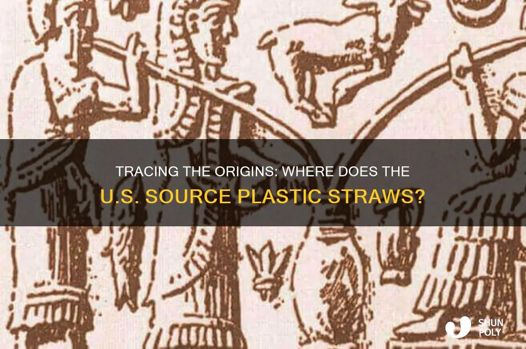 where does the united states get plastic straws