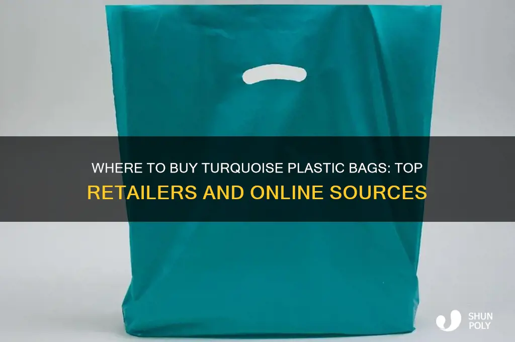 where i buy turquoise plastic bags
