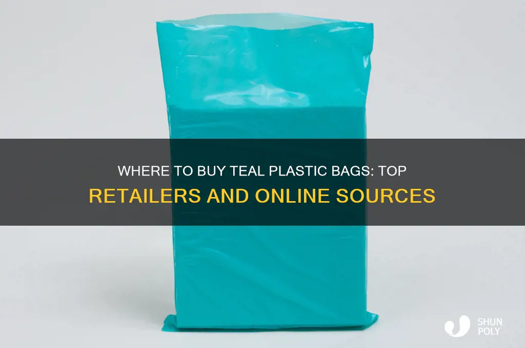 where i by teal plastic bags