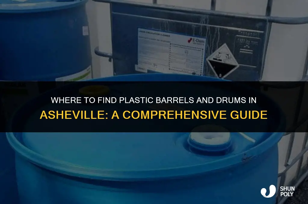 where in asheville sell plastic barrel plastic dromplatice from