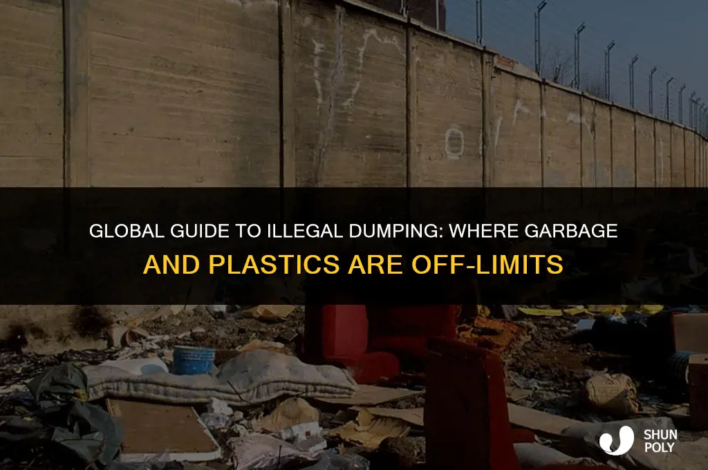 where is it illegal to dump garbage or plastics