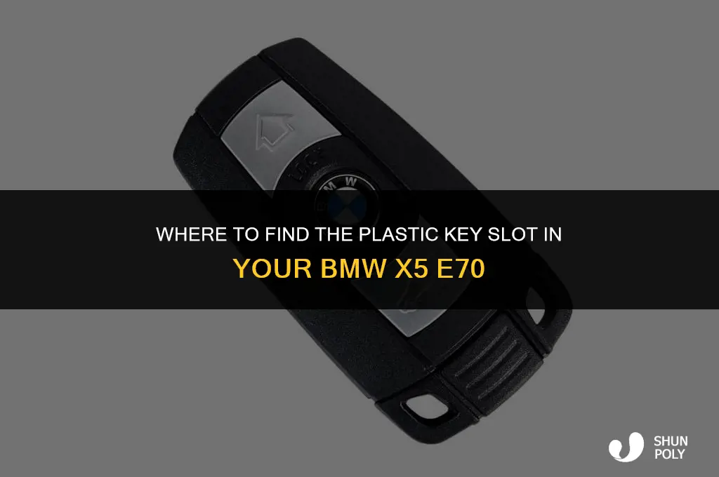 where is placed plastic key in bmw x5 e70