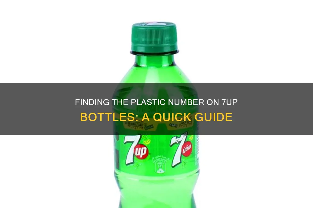 where is plastic number on 7up bottles