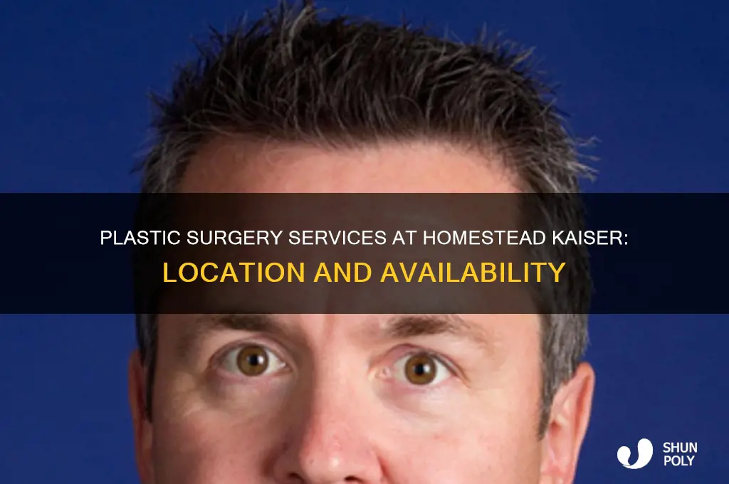 where is plastic surgery in the homestead kiaser