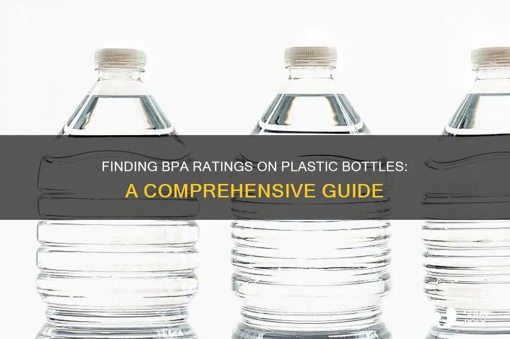 where is the bpa ratings on plastic bottles