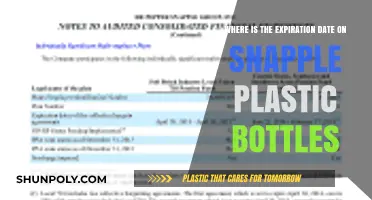 Finding the Expiration Date on Snapple Plastic Bottles: A Quick Guide