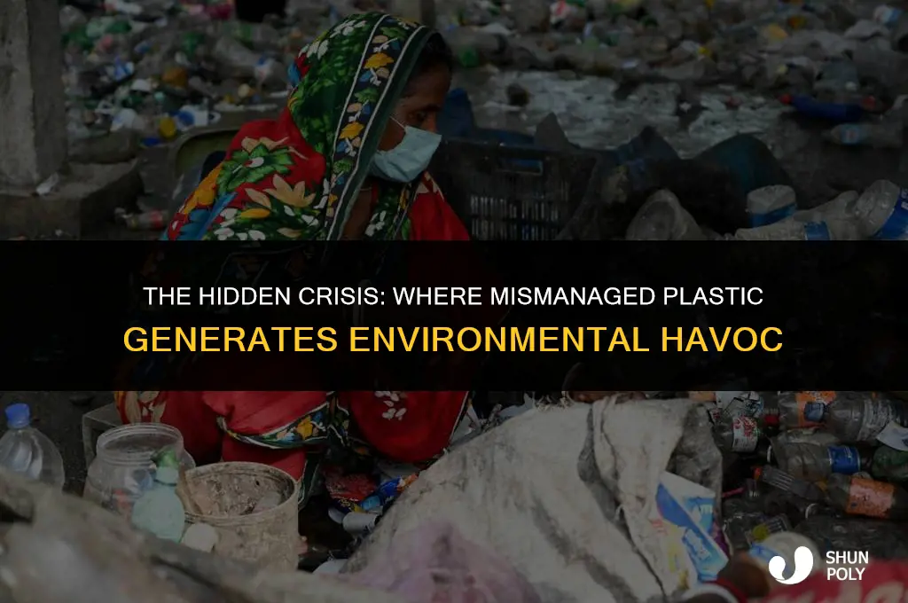 where mismanaged plastic generated