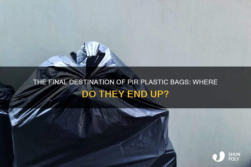 where pir plastic bag used will end up