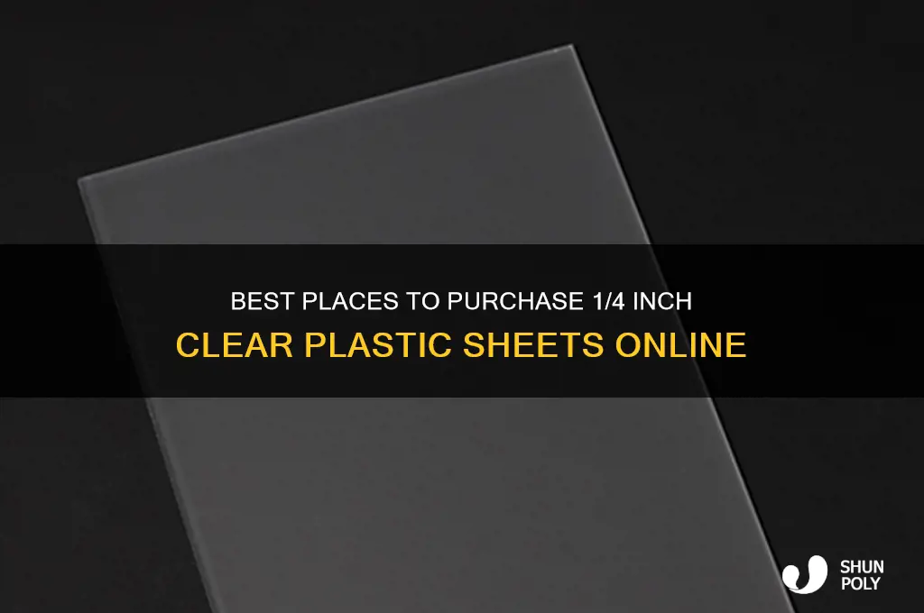 where to buy 1 4 in clear plastic