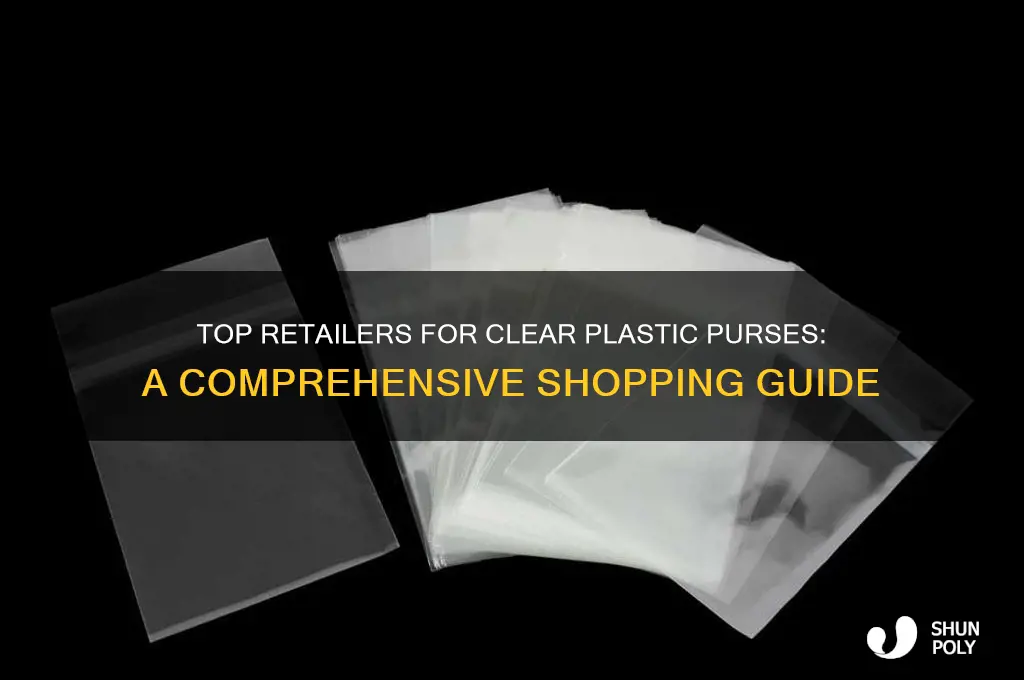 where to buy a clear plastic purse