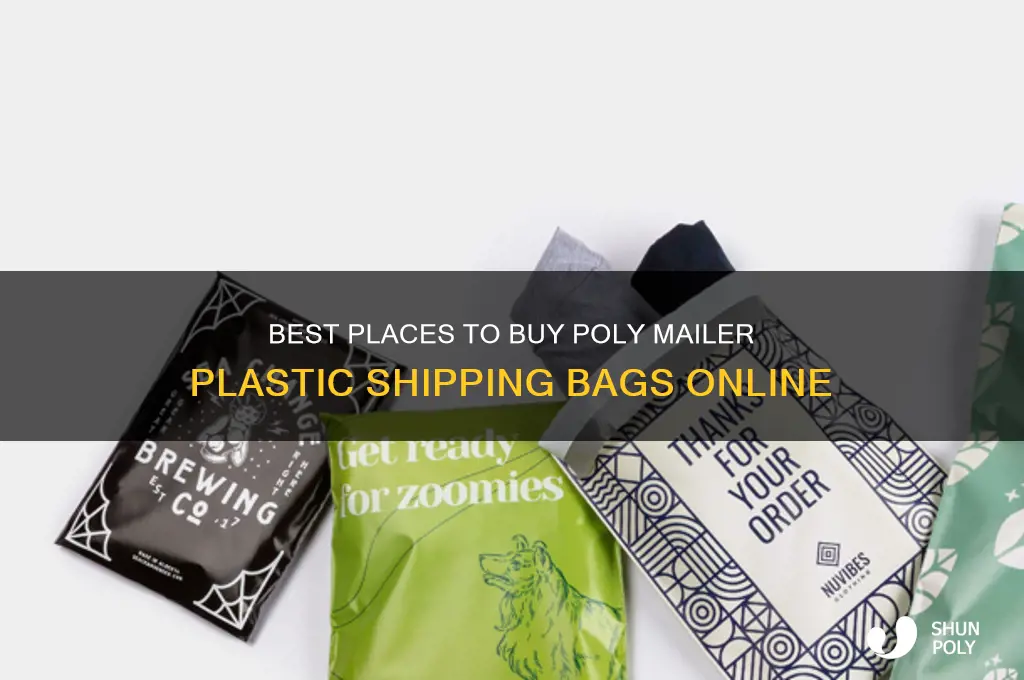 where to buy a few poly mailer plastic shipping bags
