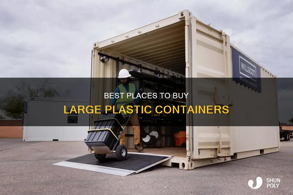 where to buy big plastic containers