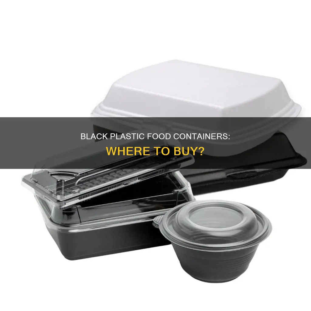 where to buy black plastic food containers