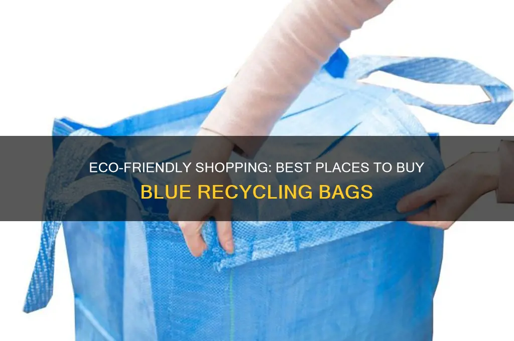 where to buy blue plastic bags for recycling
