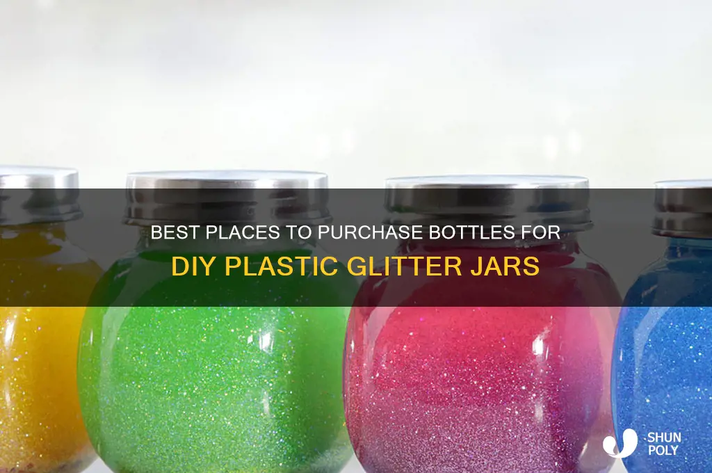 where to buy bottles for mind plastic glitter jars