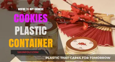 Chinese Cookies: Plastic Containers for Sale