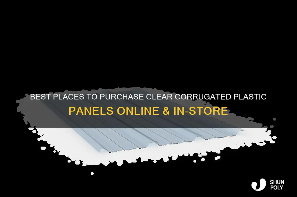 where to buy clear corrugated plastic panels