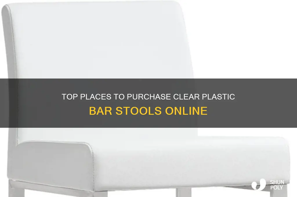 where to buy clear plastic bar stools